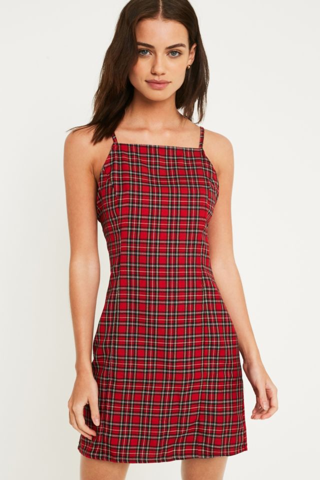 Urban Renewal Vintage Remnants Checked Slip Dress | Urban Outfitters UK