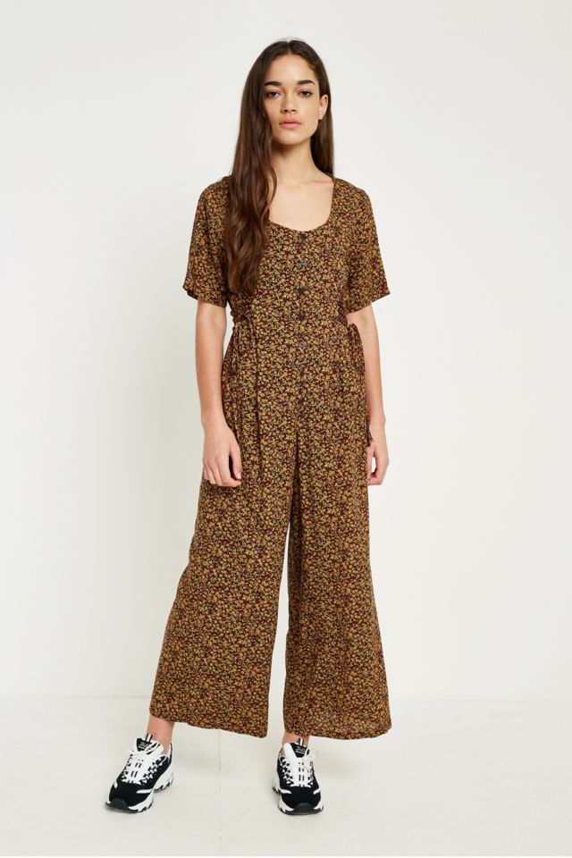 Urban outfitters hot sale floral jumpsuit