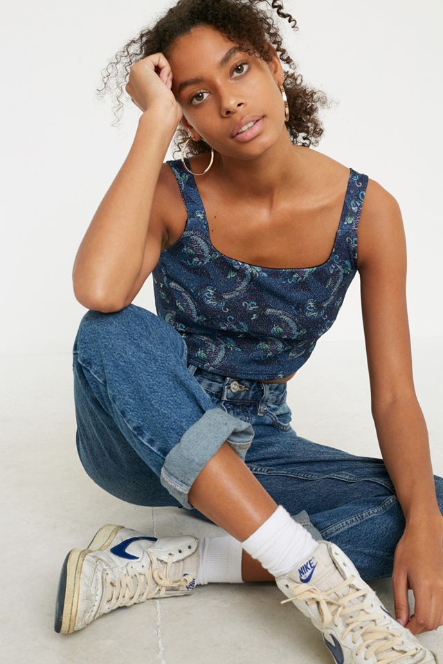 Urban Outfitters​​​​​​​ Archive - Caraco imprimé carpe koi pailleté #1