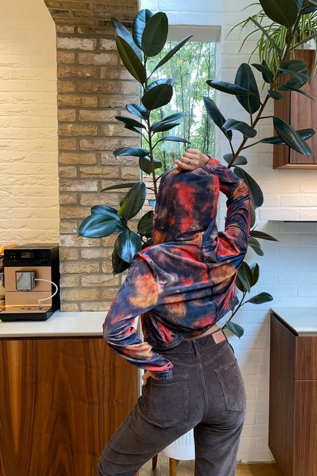 Urban Outfitters Archive Tie-Dye Velvet Hoodie #1