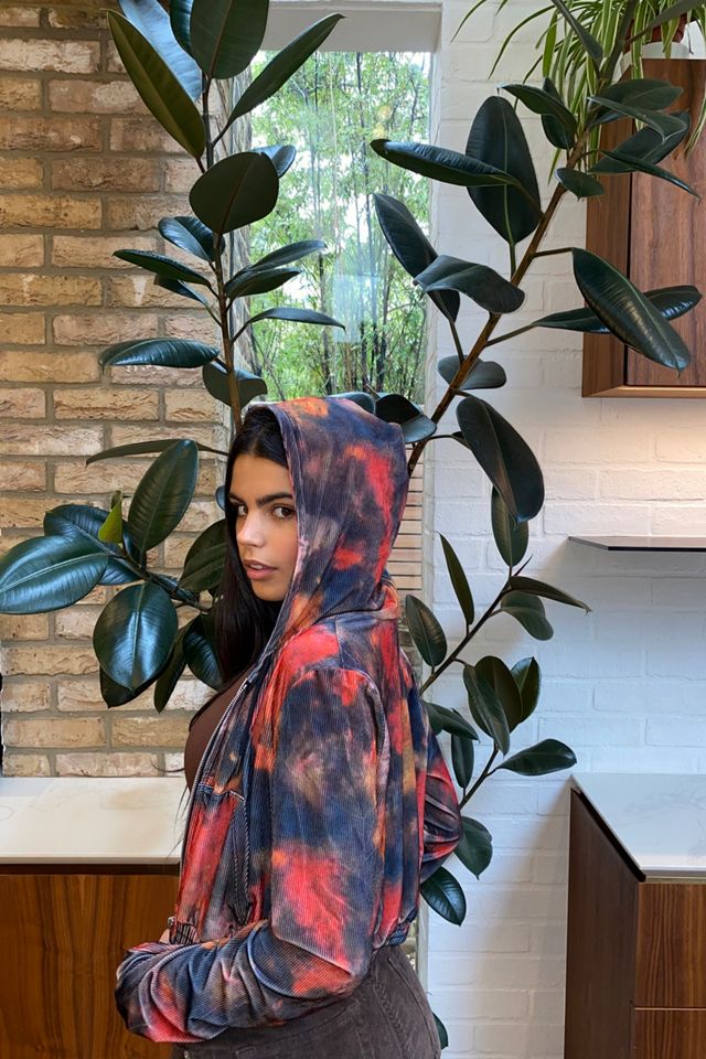 Urban Outfitters Archive Tie-Dye Velvet Hoodie #3