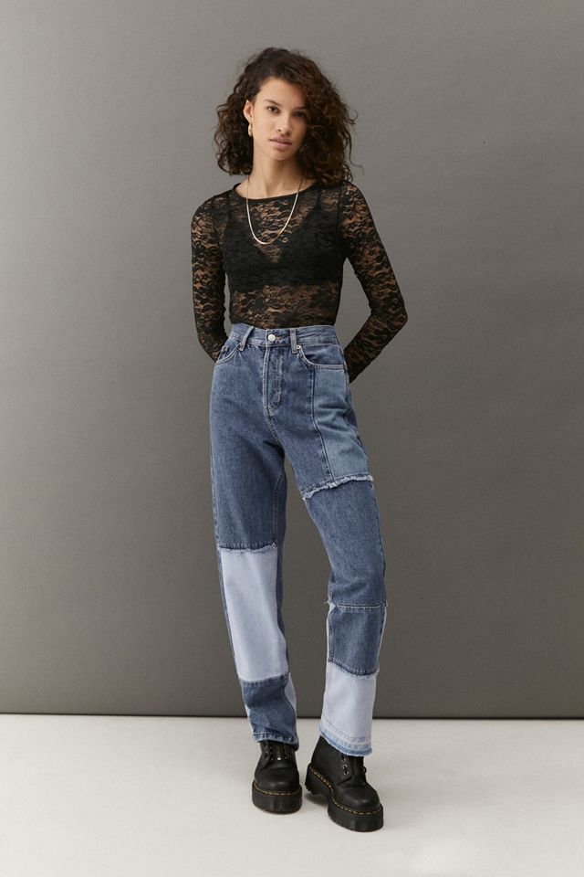 Urban Outfitters Archive Black Lace Scoop Top #1