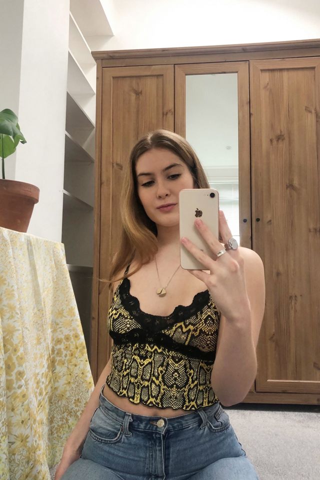 Urban Outfitters Archive - Caraco garnitures en dentelle, imprimé serpent #1