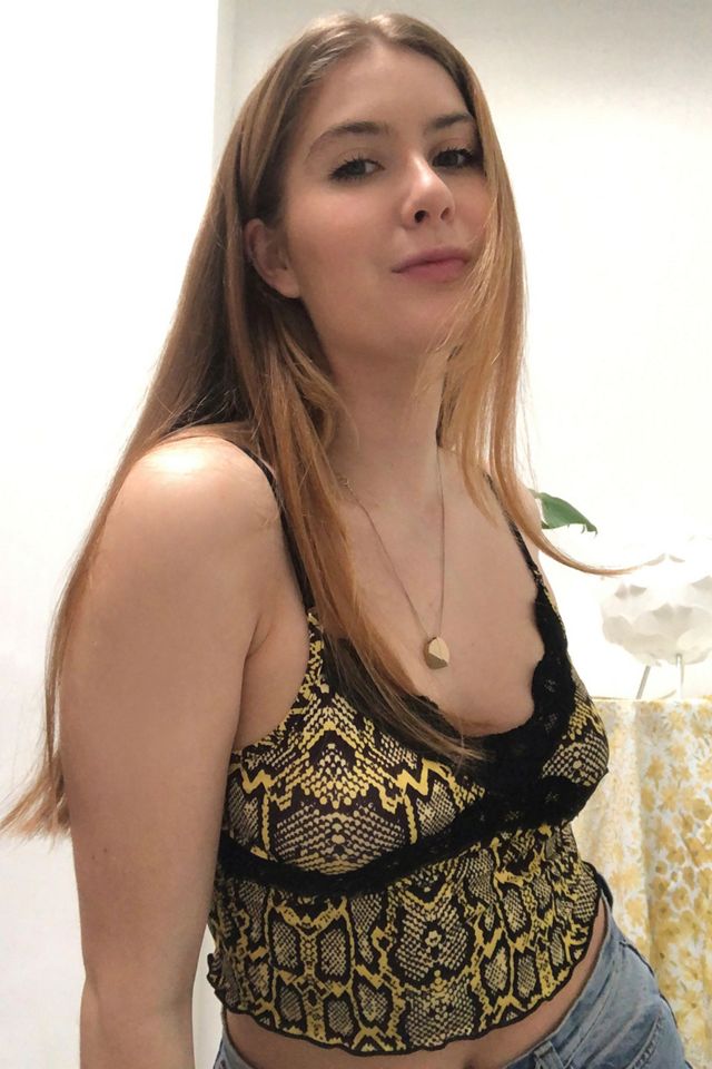 Urban Outfitters Archive - Caraco garnitures en dentelle, imprimé serpent #3