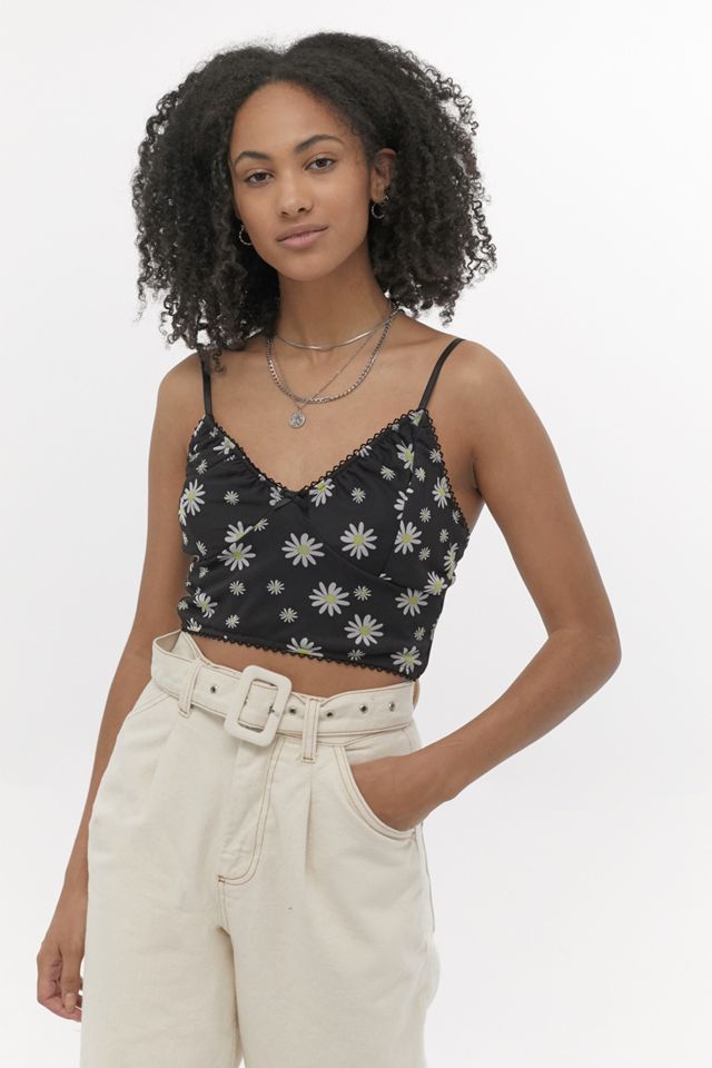Urban Outfitters Archivio Mono Daisy Mesh Bralette  #1