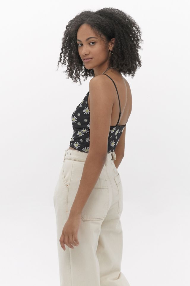Urban Outfitters Archivio Mono Daisy Mesh Bralette  #3