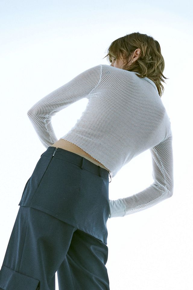 Archive At UO White Mesh Top  #2
