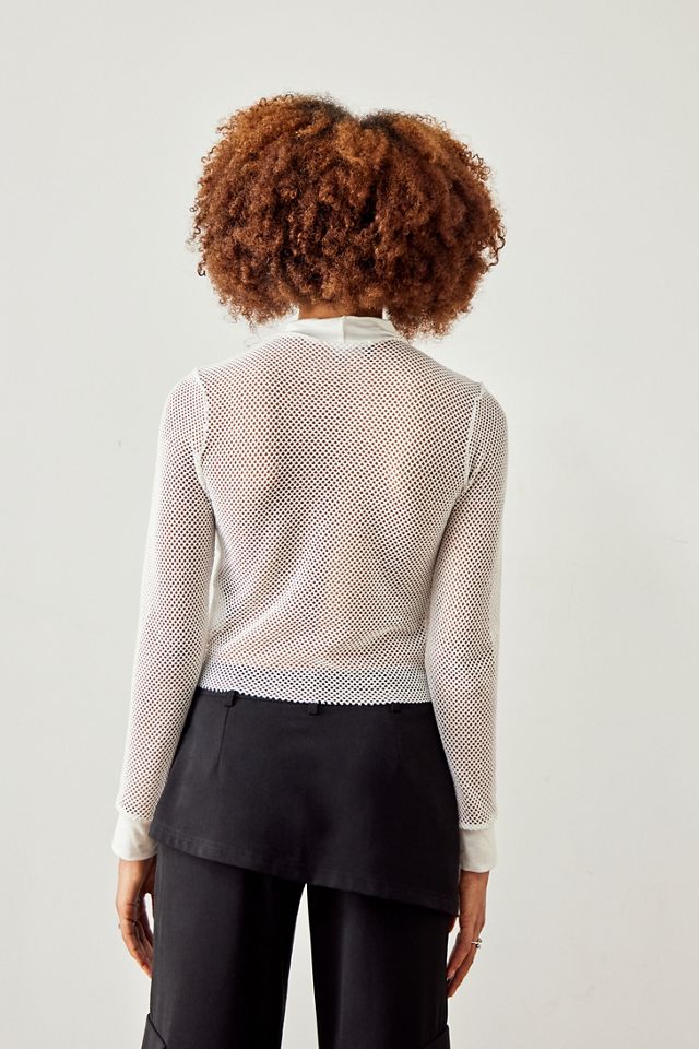 Archive At UO White Mesh Top  #3
