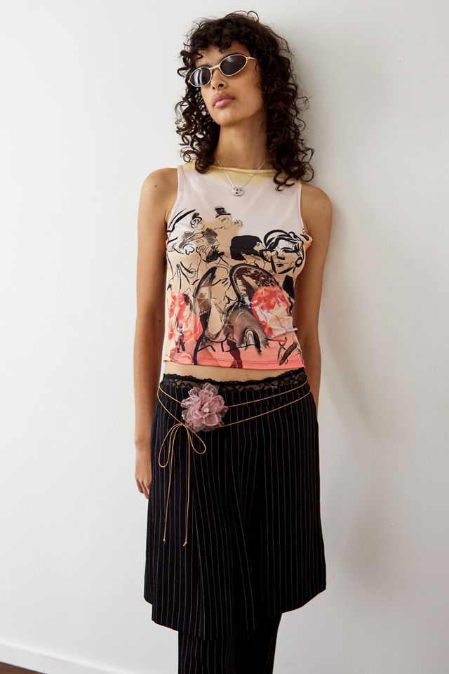 Archive At UO Yellow Paris Tank Top #2