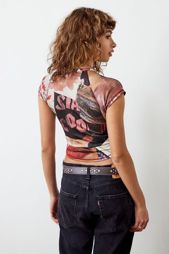 Archive At UO Magazine Collage Raglan T-Shirt #3