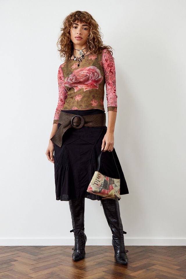 Camiseta de Malla Diamante Rosa Archive At UO #1