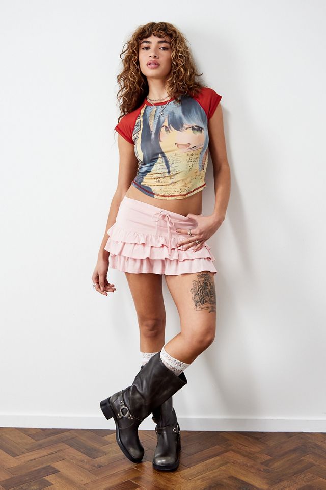 Archive At UO - T-shirt raccourci motif Anime #1