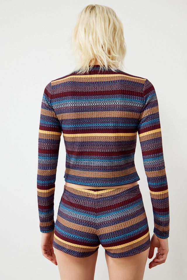 Archive At UO Burgundy Stripe Cardigan #3