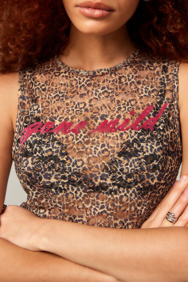 Archive At UO Gone Wild Leopard Print Tank Top #2