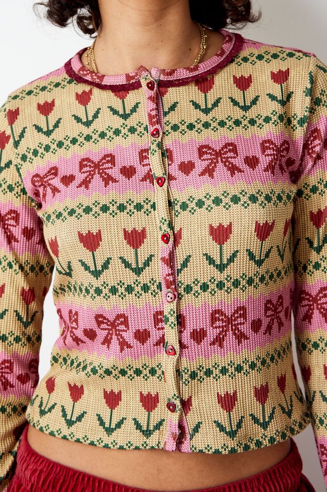 Archive At UO Butter Schleife Strickjacke #2