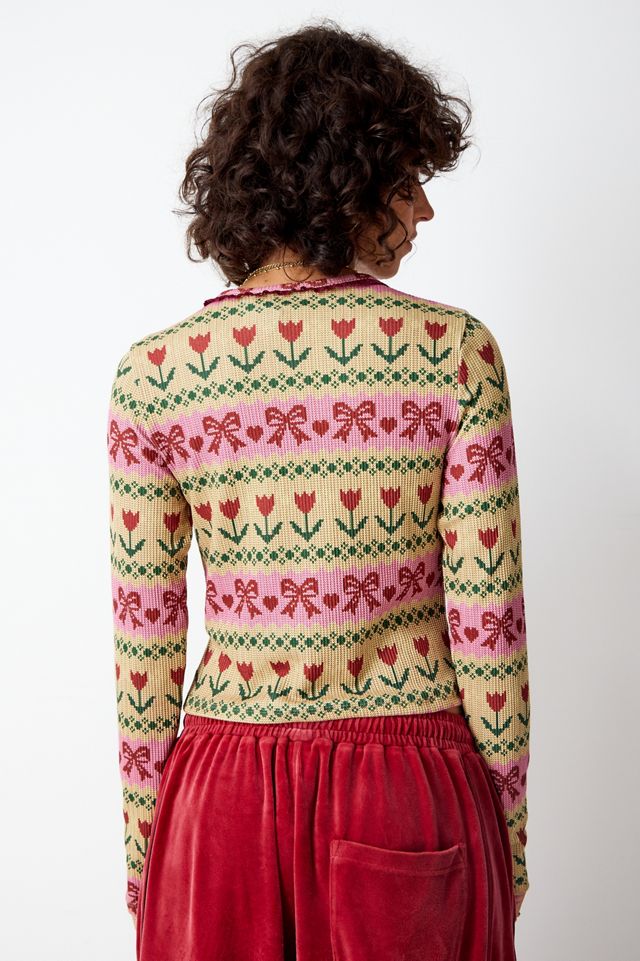 Archive At UO Butter Schleife Strickjacke #3