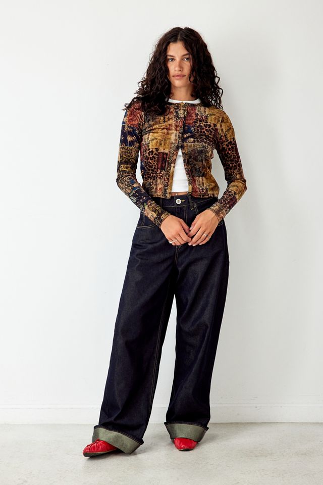 Archive At UO Patchwork Velvet Cardigan #1