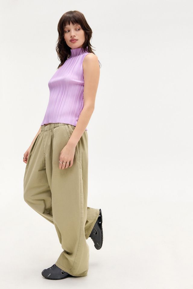 Archive At UO Lilac Plisse Tank Top #1