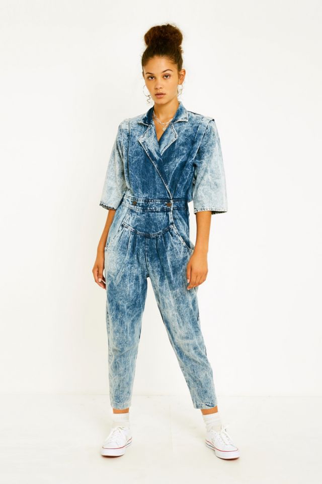 Urban Renewal Vintage One-of-a-Kind ‘80s Acid Wash Denim Jumpsuit