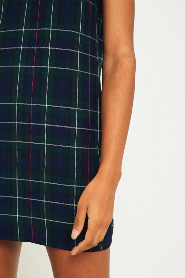 Urban Renewal Vintage Remnants Checked Pinafore Mini Dress #2