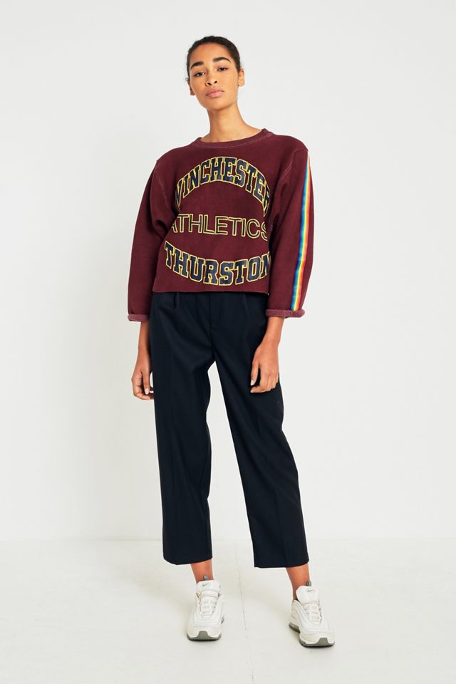 Urban Renewal Vintage Customised Overdyed Striped Sweatshirt #4