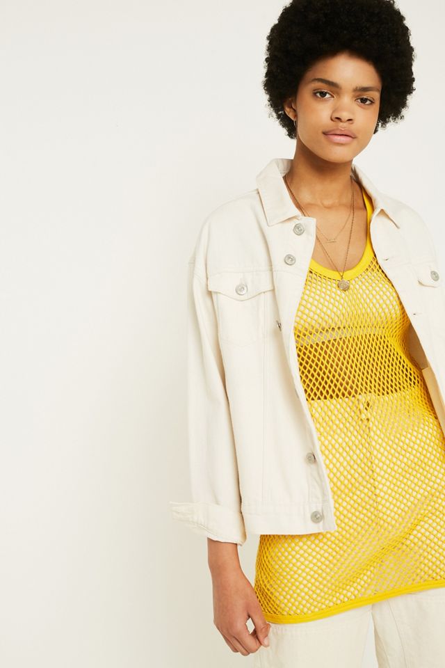 Urban Renewal Vintage Customised Yellow String Vest #4