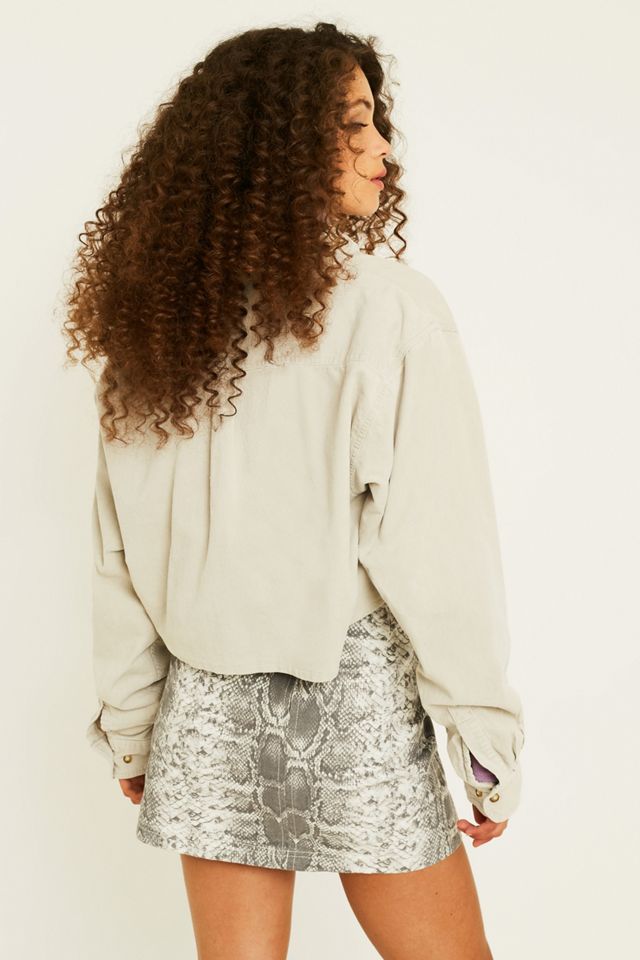 Urban Renewal Vintage Customised – Cordhemd in Ecru mit Schnürung #3