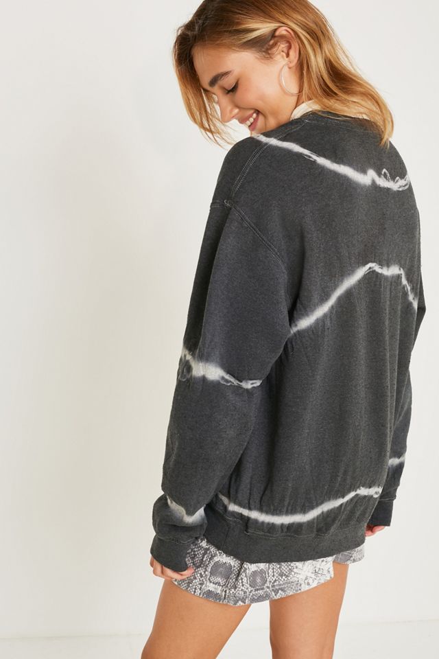 Urban Renewal Vintage Customised - Sweatshirt délavé effet tie-dye gris chiné  #1