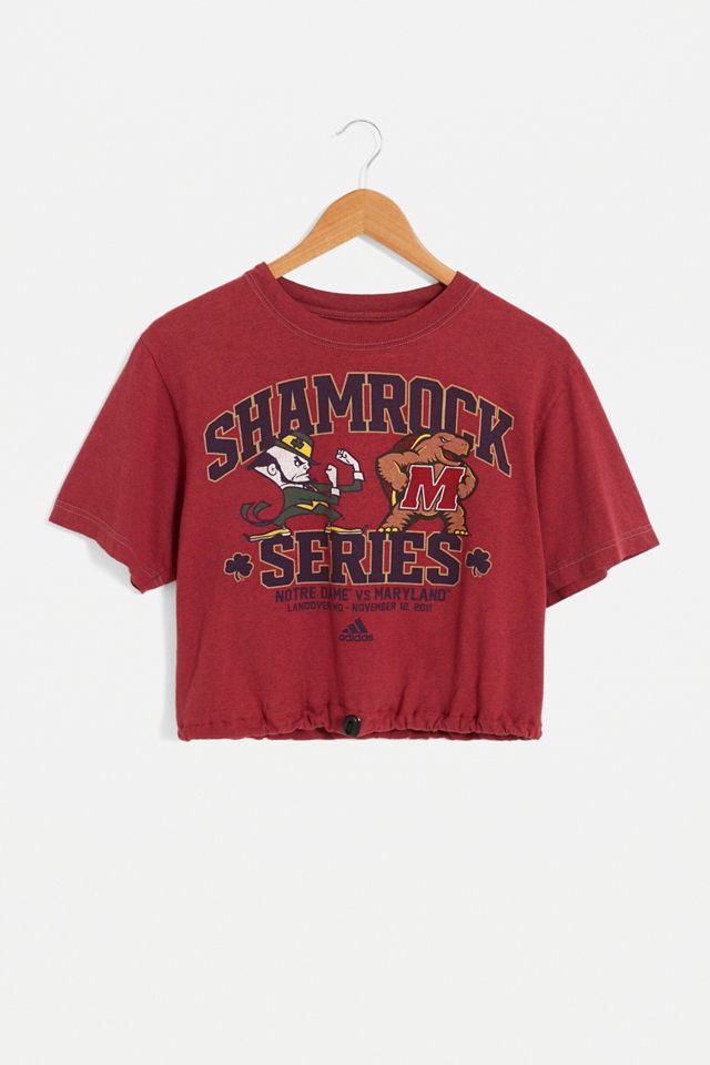 Urban Renewal Remade From Vintage - T-Shirt rouge sport avec cordon de serrage #1
