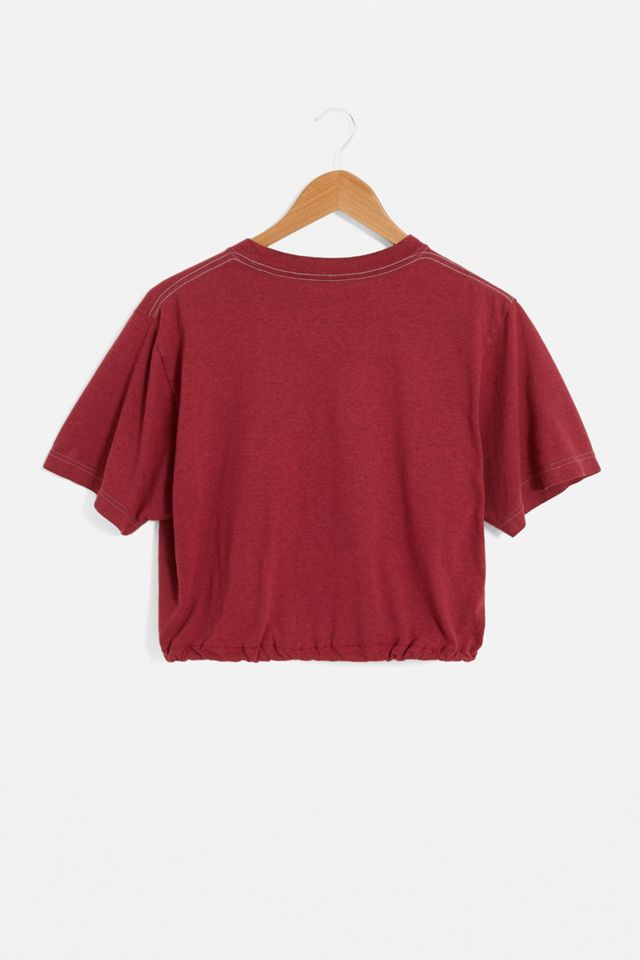 Urban Renewal Remade From Vintage - T-Shirt rouge sport avec cordon de serrage #3