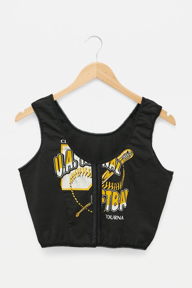 Urban Renewal Remade From Vintage Graphic Crop Top #1