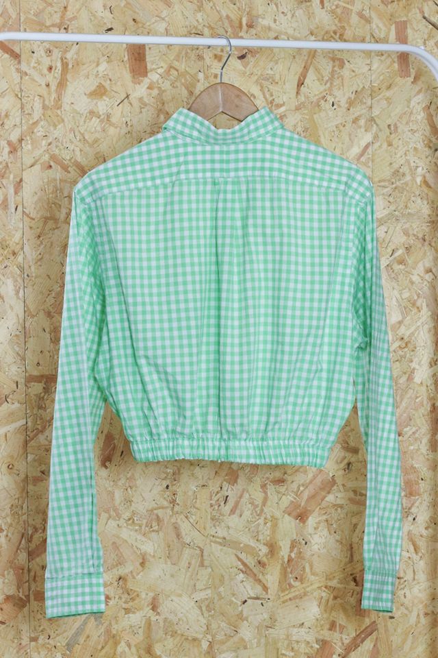 Urban Renewal Remade From Vintage − Poloshirt in Grün von Ralph Lauren mit elastischem Saum #3