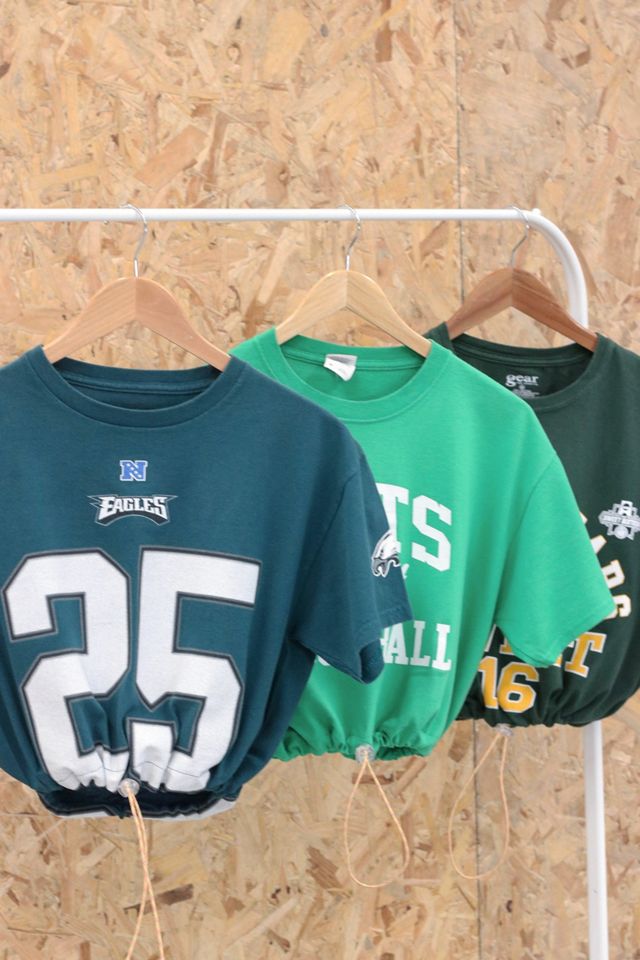 Urban Renewal Remade From Vintage - T-shirt vert avec cordon de serrage #1