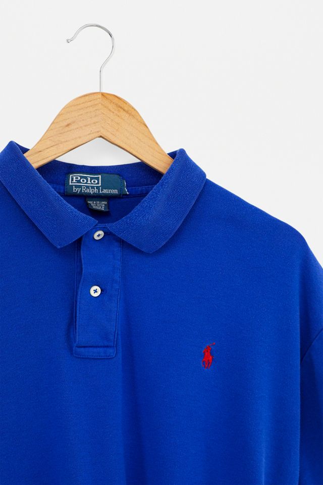 Urban Renewal Remade From Vintage Branded Blue Bungee Polo Shirt #2