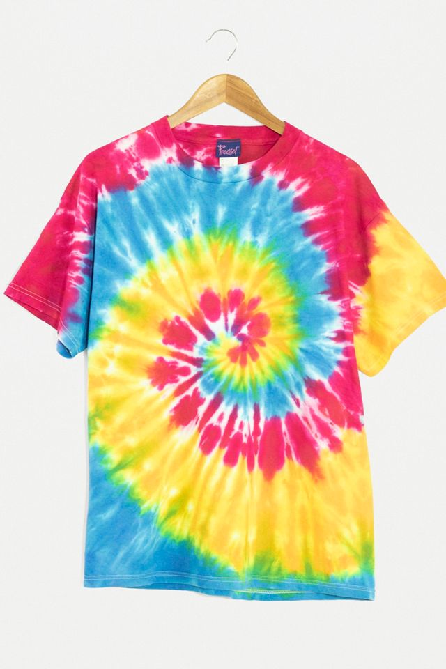 Urban Renewal Vintage - T-shirt effet tie-dye sombre #1