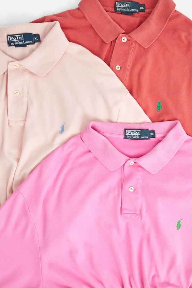 Urban Renewal Remade From Vintage Branded Pink Polo | Urban Outfitters UK