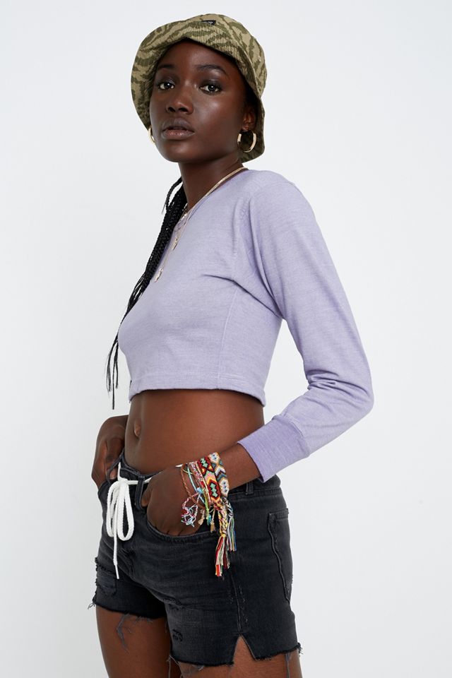 Urban Renewal Remade From Vintage – Sweatshirt „Italian“  in Flieder mit Rundhalsausschnitt #2