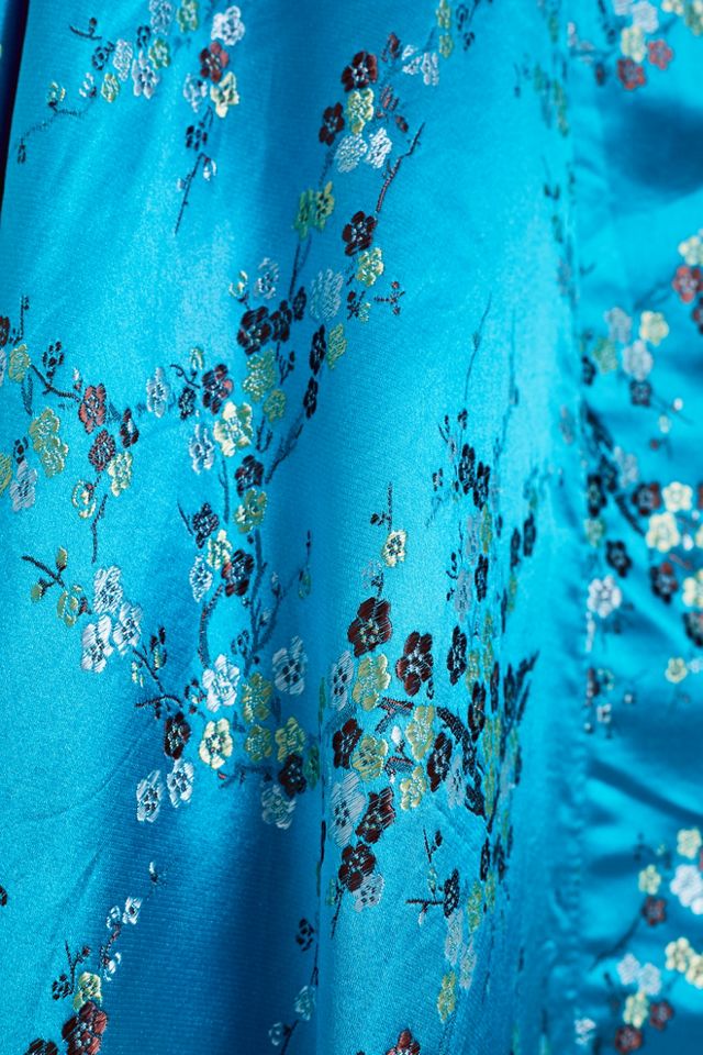 Urban Renewal One-Of-A-Kind – Kimono aus Seide mit Print #1