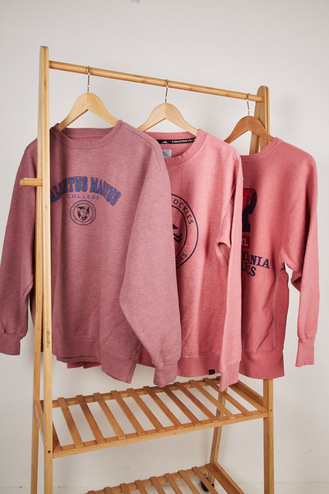 Urban Renewal Remade From Vintage - Sweatshirt universitaire teint rose #1
