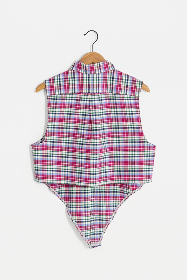 Urban Renewal Remade From Vintage Check Tie-Up Polo Ralph Lauren Shirt #2