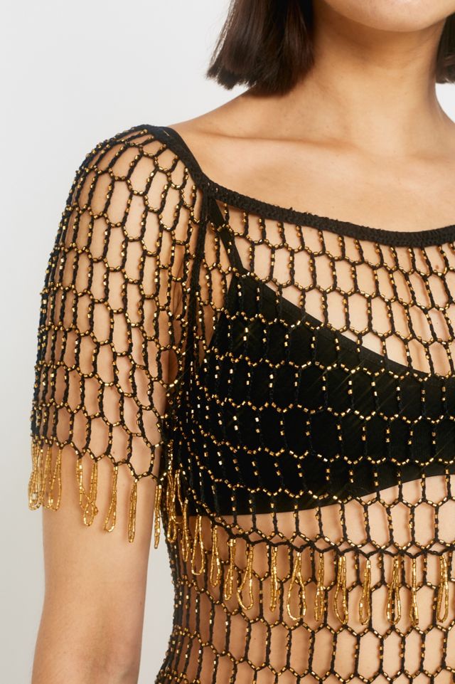 Urban Renewal One-Of-A-Kind - Robe en crochet à perles #3