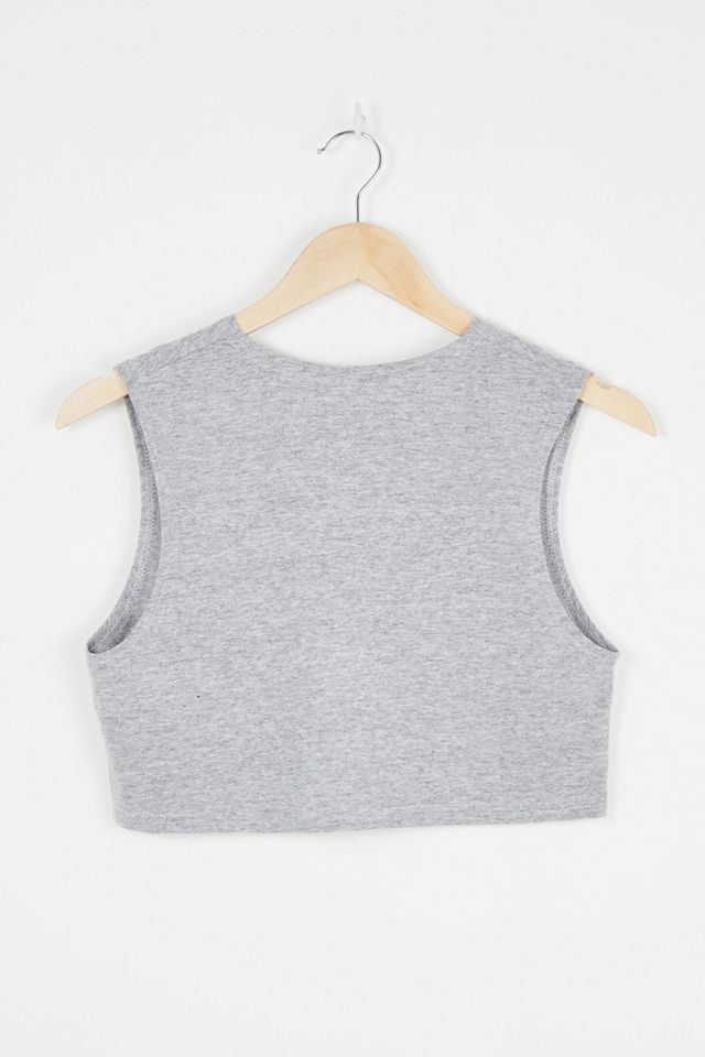 Urban Renewal Remade From Vintage Grey Cut-Out Tank Top #1