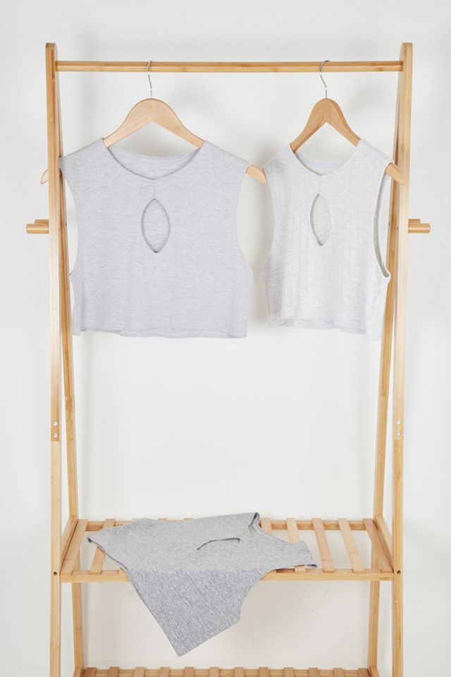 Urban Renewal Remade From Vintage Grey Cut-Out Tank Top #2