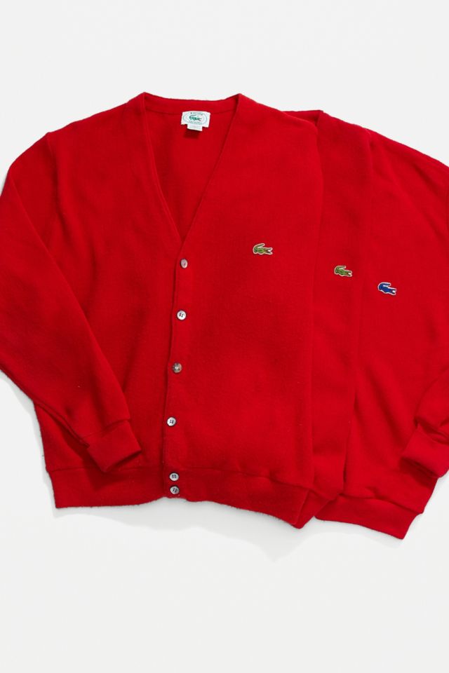 gilet rouge lacoste