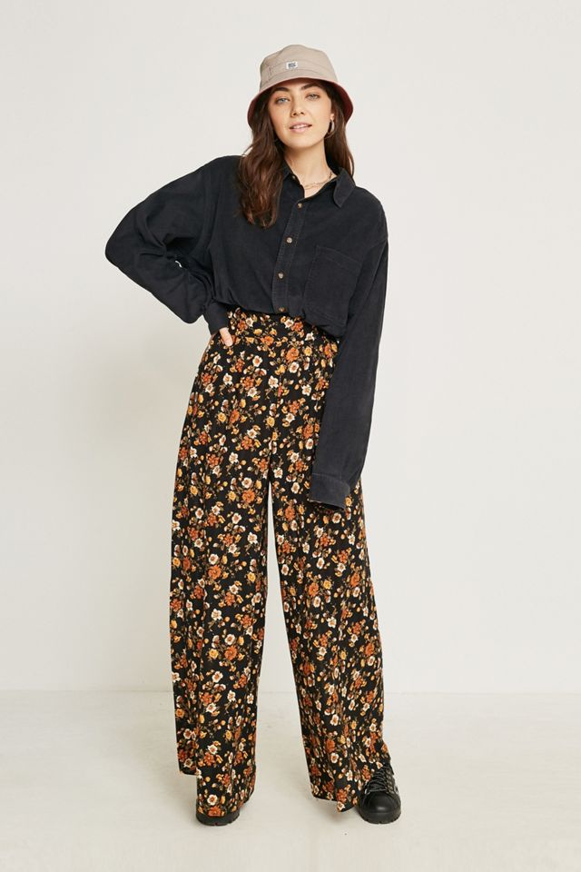 Urban Renewal Vintage Customised Bubbled Hem Corduroy Shirt #2