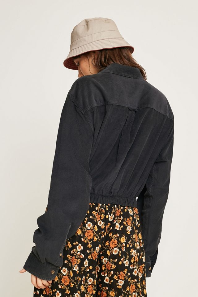 Urban Renewal Vintage Customised Bubbled Hem Corduroy Shirt #4