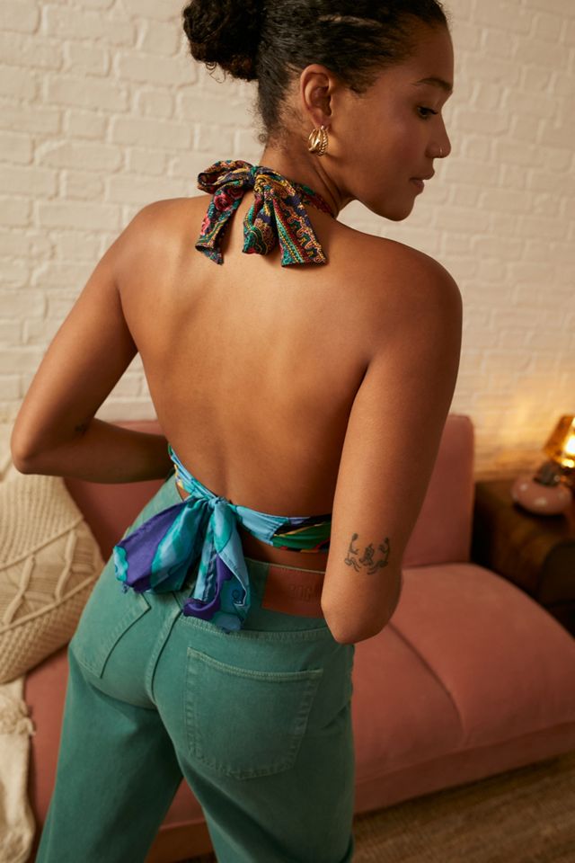 Urban Renewal Remade From Vintage - Haut écharpe à dos-nu foncé #2