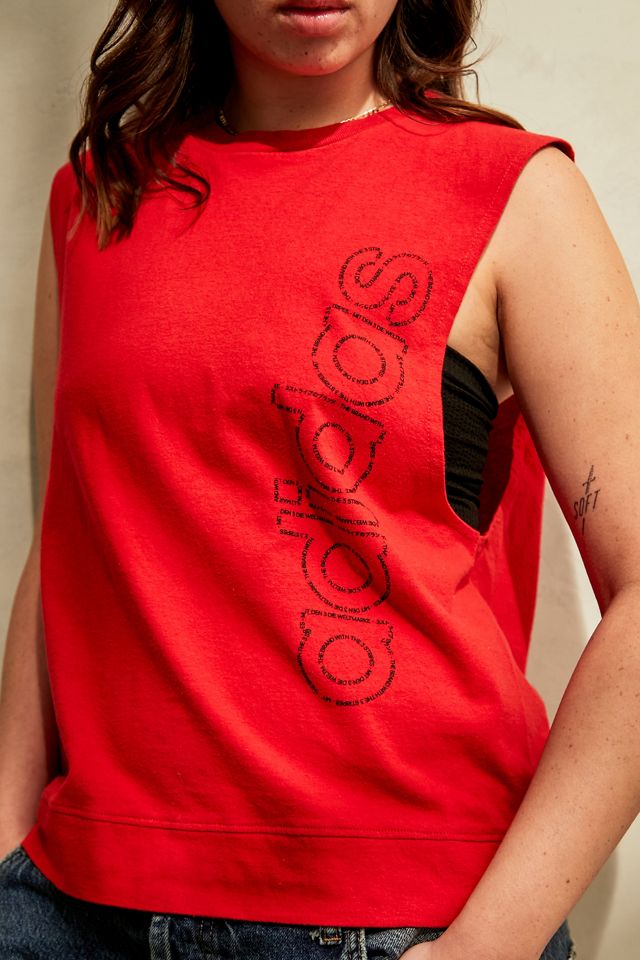Urban Renewal Remade From Vintage Red Oversized Tank Top | Urban ...