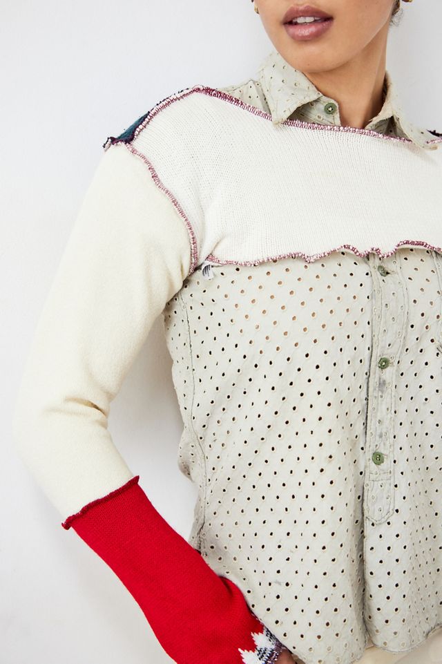 Urban Renewal Remade From Vintage Patchwork Shrug  #2