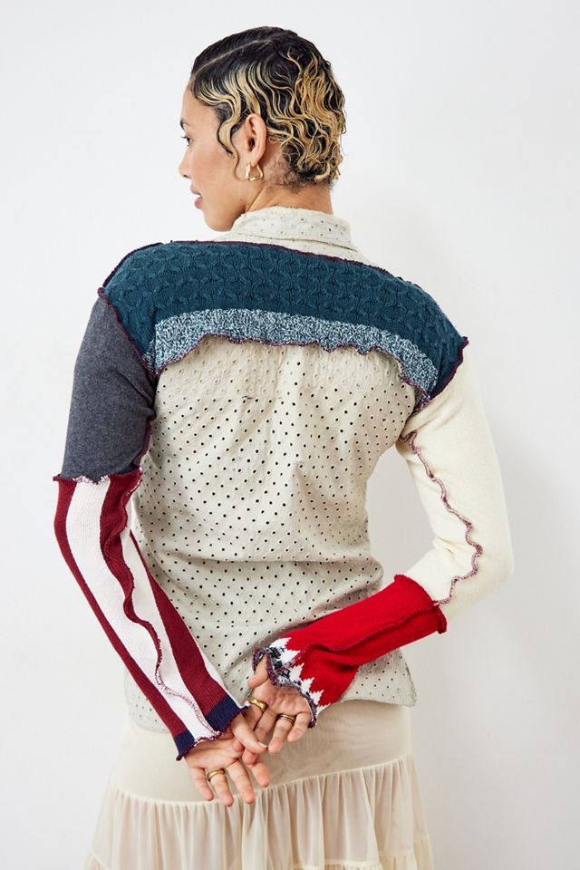 Urban Renewal Remade From Vintage Patchwork Shrug  #3